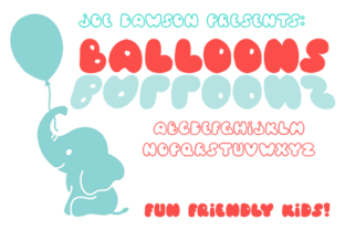 Balloons Font: Playful Typography for Business Branding