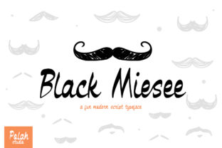 Black Miesee Font: Playful Display Type for Branding