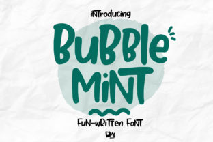 Bubble Mint Font: Playful Branding for Small Business