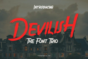Devilish Trio Font Review: Bold Display Typography for Branding