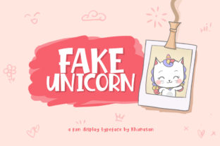 Fake Unicorn Font: Bold Display Typography for Web Design