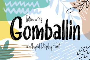 Gomballin Font: Playful Display Type for Handmade Products