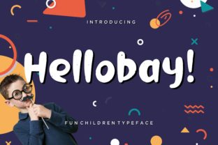 Hellobay Font: Playful Display Type for Kids Branding