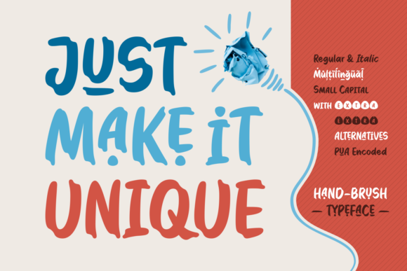 Just Make It Unique Font for Small Business Branding