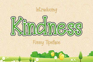 Kindness Font: Elevating Campaign Visuals with Unique Display Style