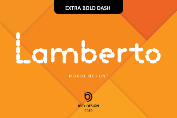 Lamberto Extra Bold Dash Font for Editorial Design