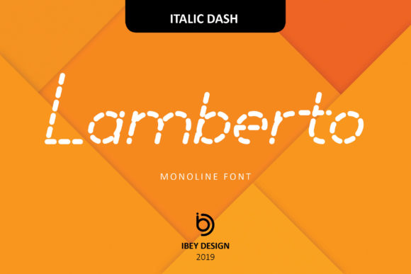 Lamberto Italic Dash Font for Bold Handmade Designs
