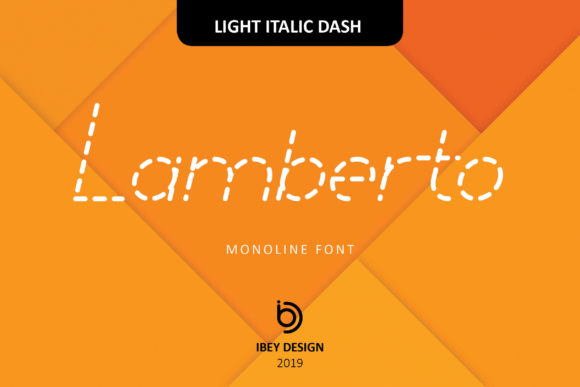 Lamberto Light Italic Dash Font for Editorial Design