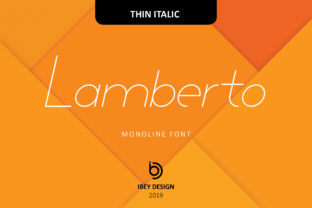 Lamberto Thin Italic Font Review for Modern Branding