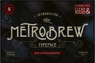 Metrobrew Font: Bold Art Deco Display for Campaigns