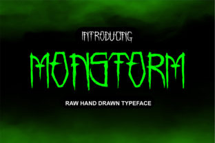 Monstorm Font Download: A Raw Display Typeface Review