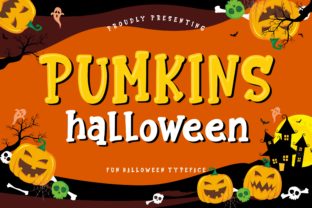 Pumkins Halloween Font for Bold Editorial Design