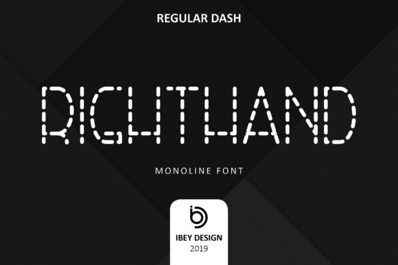 Right Hand Dash Font for Modern Brand Identity Projects