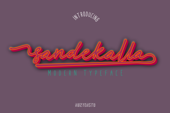 Sandekalla Font: Retro Display Type for Handmade Crafts