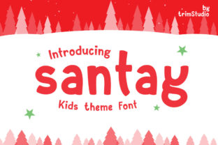 Santay Font: A Cheerful Display Typeface for Holiday Editorial Design
