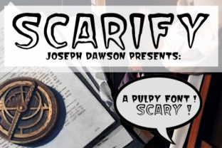 Scarify Font: A Retro Typeface for Halloween Editorial Design