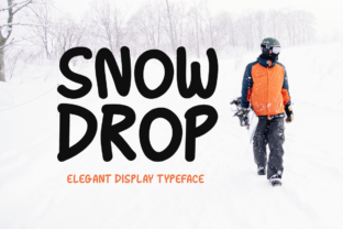 Snow Drop Font: Winter Display Typography for Web Design