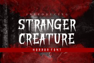 Stranger Creature: The Ultimate Horror Display Font
