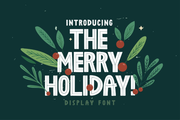 The Merry Holiday Font for Bold Web Design