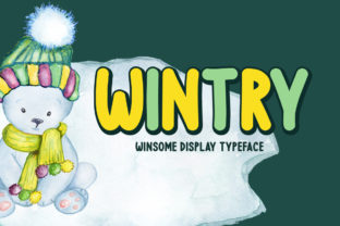 Wintry Font for Handmade Labels and Seasonal Designs